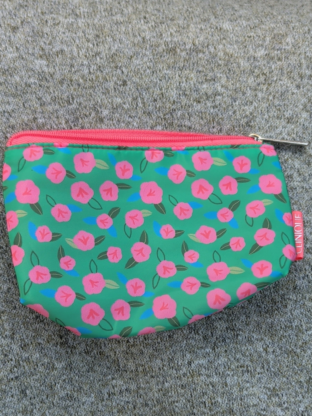 Clinique Flower Print Makeup Pouch